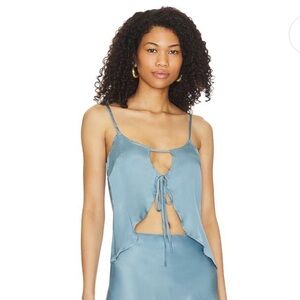 SNDYS x Revolve Saint Top in Blue